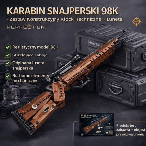 Klocki Konstrukcyjne – Model Karabinu 98K | Realistyczna Broń do Składania