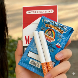 Bubble Cigarette – Zabawka Antystresowa + Wytwornica Baniek | Idealna do TikToka i Zdjęć