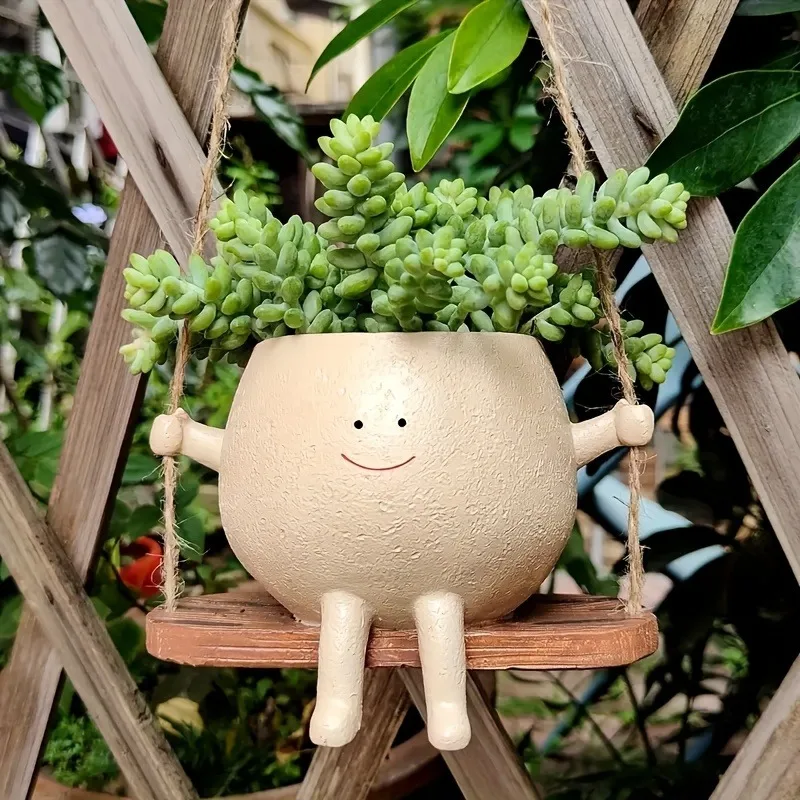 Bujana Doniczka™ — Ceramiczna doniczka-buźka na bujaczku - obrazek 2